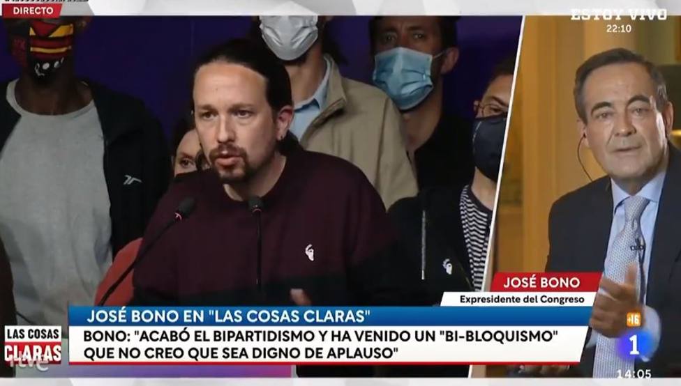 José Bono explica a Jesús Cintora el futuro de la política en España sin Iglesias: No me extrañaría