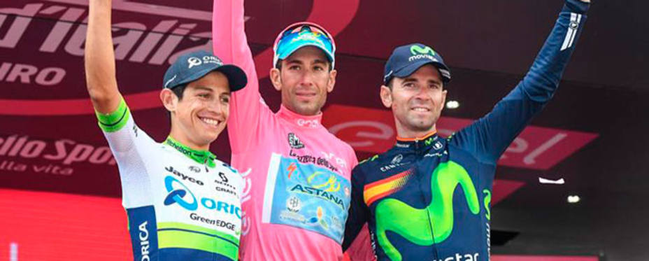 Alejandro Valverde, tercero en el Giro 2016. EFE