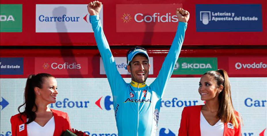Fabio Aru es el virtual ganador de la Vuelta a España 2015. EFE.