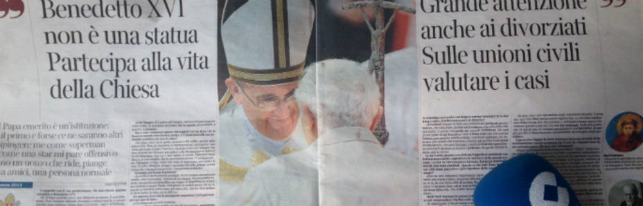 El periódico Corriere della Sera reproduce hoy la entrevista al Papa Francisco