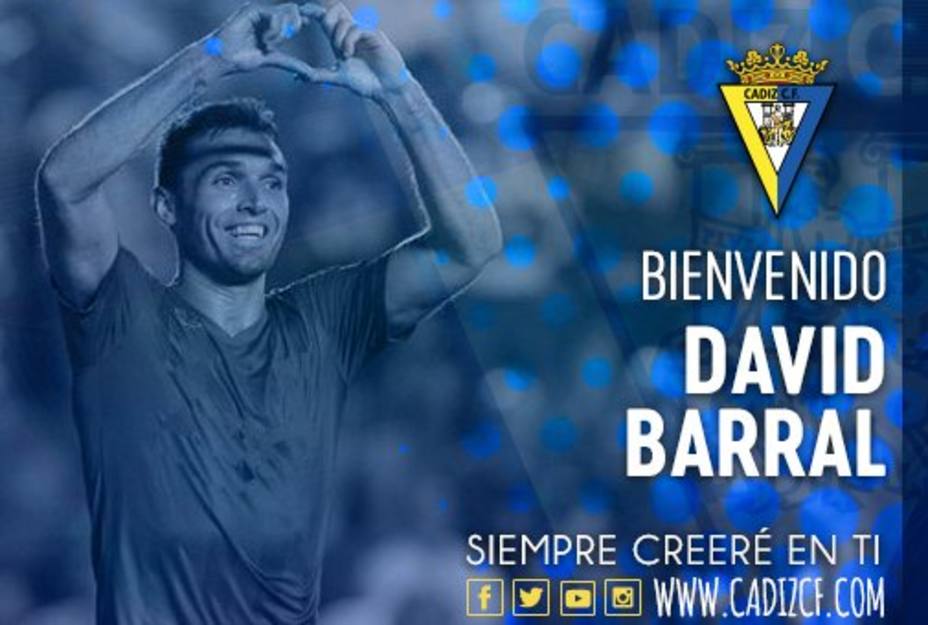 David Barral, nuevo fichaje del Cádiz