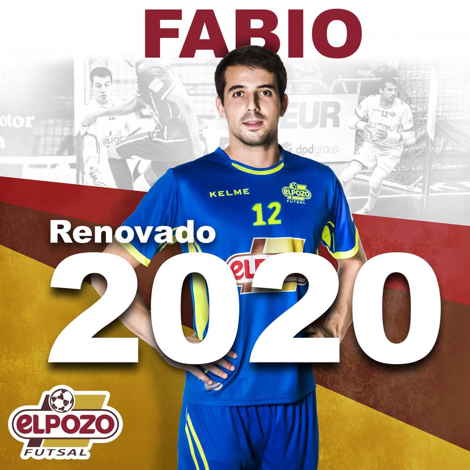 Fabio seguirá defendiendo la portería de ElPozo Murcia FS hasta junio de 2020