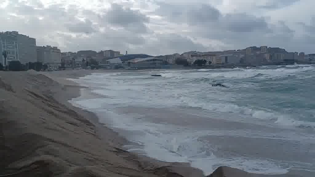 Estado del mar esta tarde en Riazor