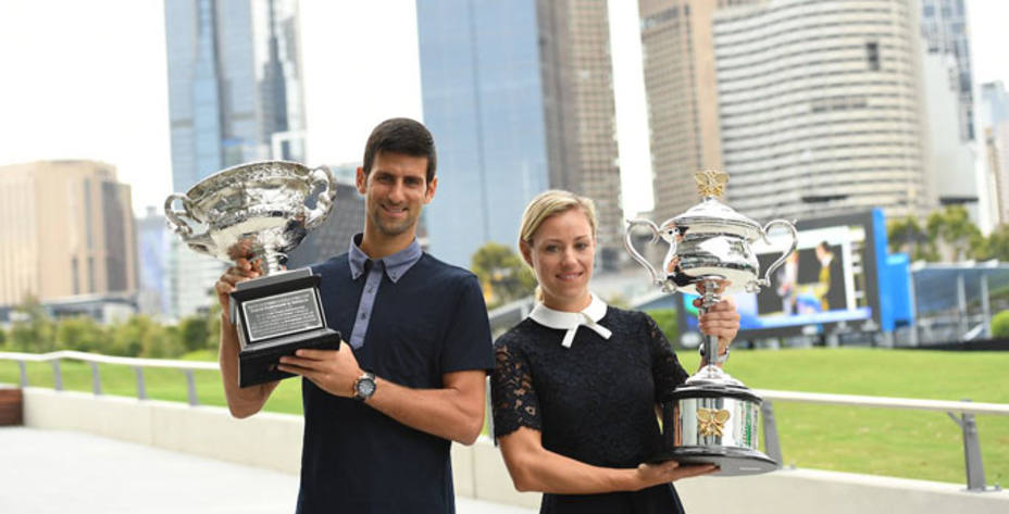Djokovic y Kerber son los vigentes campeones en Melbourne. @AustralianOpen.