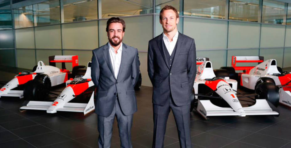 Fernando Alonso y Jenson Button serán los pilotos de McLaren esta temporada. Foto: McLaren F1