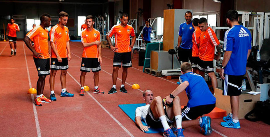 El Valencia inició la pretemporada con las tradicionales pruebas físicas. Foto: Valencia CF.