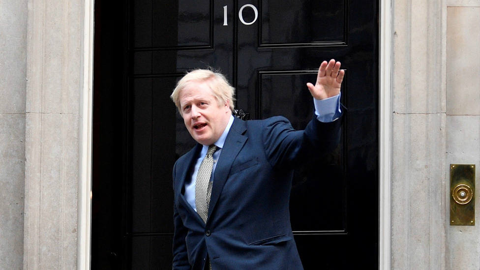 Boris Johnson en el 10 Downing Street