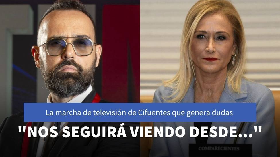 El adiós de Cristina Cifuentes a Risto Mejide que deja una gran duda sobre su futuro en televisión