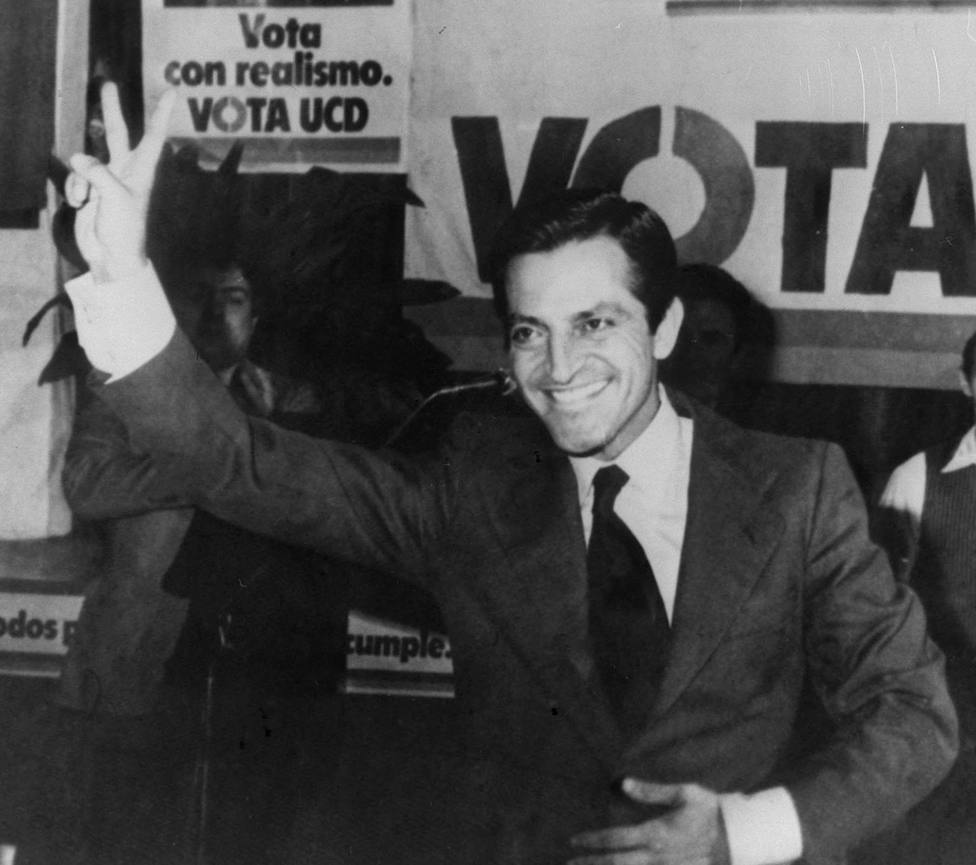 El presidente del Gobierno Adolfo Suárez (UCD) en las elecciones generales de 1979