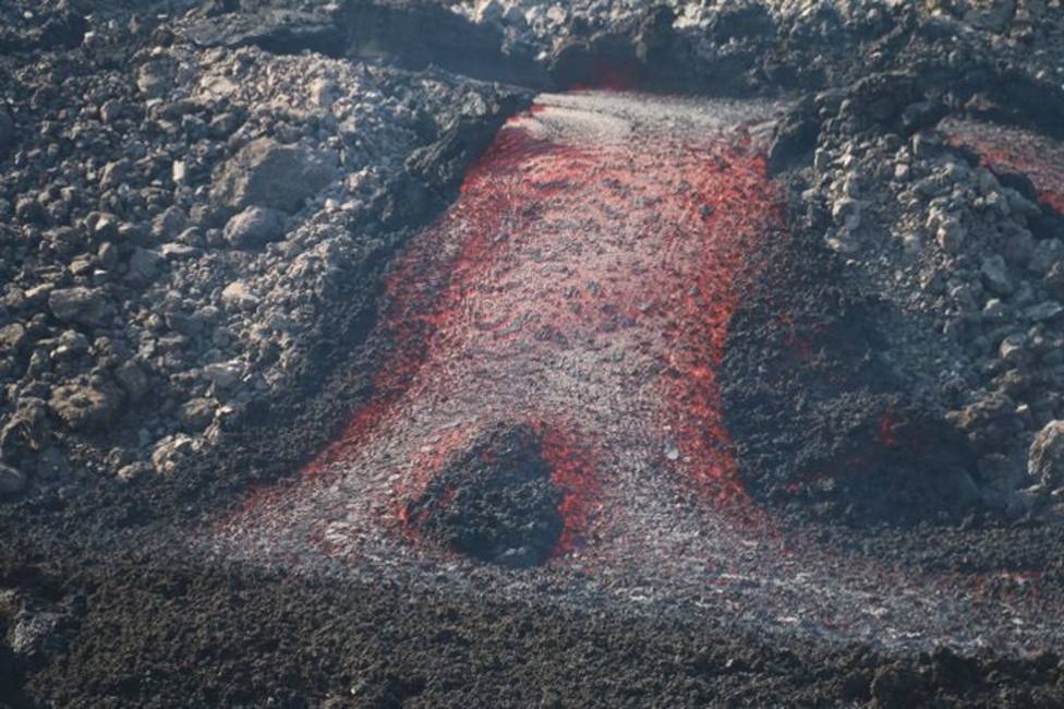 Imagen de una nueva colada de lava