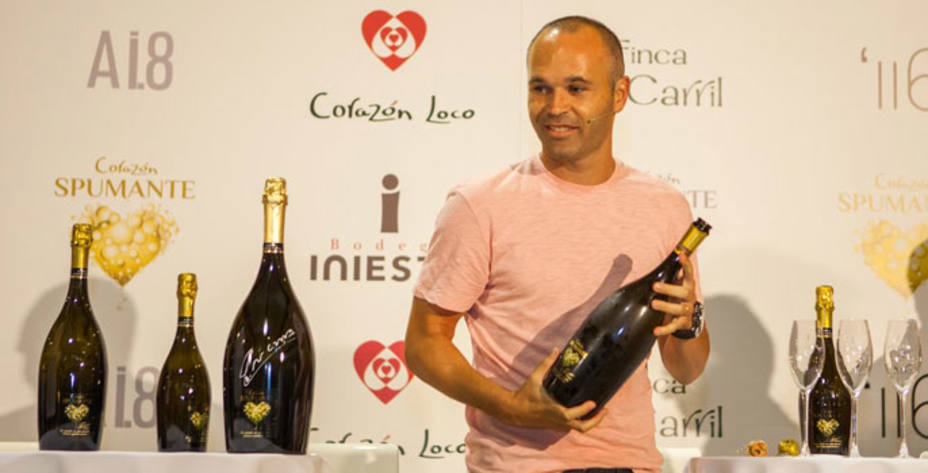 Iniesta, en la presentación de su nuevo vino (FOTO - @andresiniesta8)