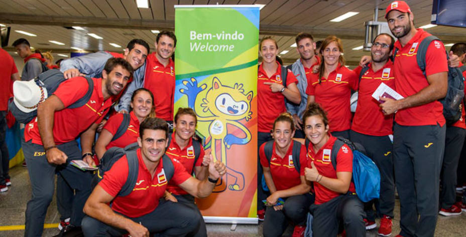 La delegación española ya está en Río de Janeiro para los Juegos. @COE_es