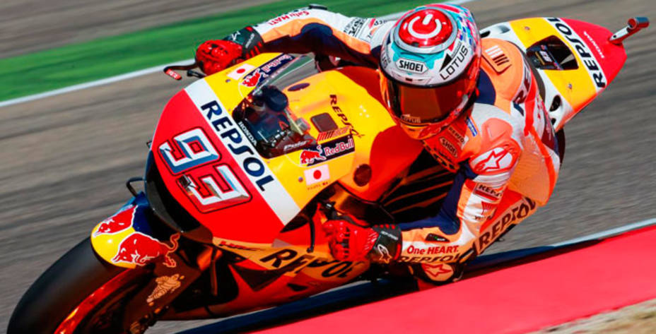 Marc Márquez se ha impuesto en el GP de Aragón de MotoGP. Foto: MotoGP.