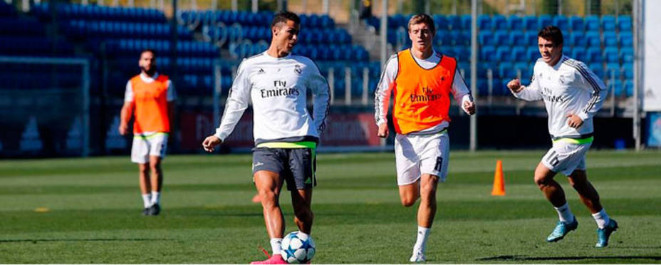 Entrenamiento del Real Madrid previo al partido contra el Malmö (foto: realmadrid.com)