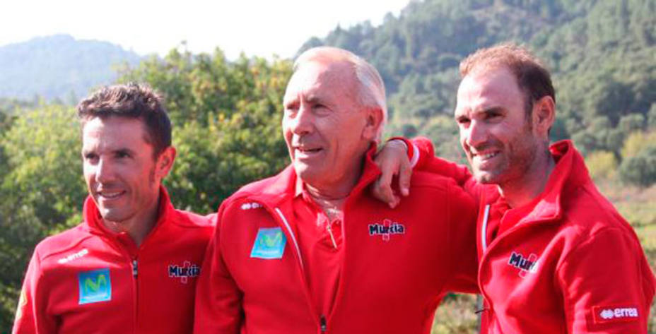 Valverde, Purito y Mínguez forman la columna vertebral de España en el Mundial. Foto: RFEC