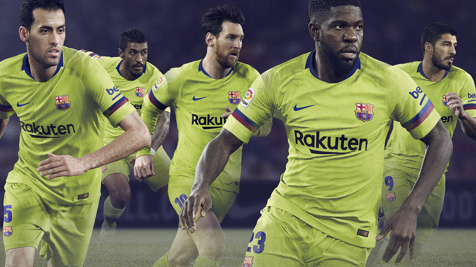 El Barcelona presenta su segunda equipación para la próxima temporada