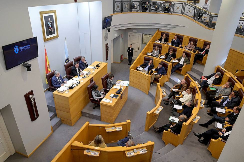 Pleno de este lunes en la Diputación de A Coruña - FOTO: Diputación
