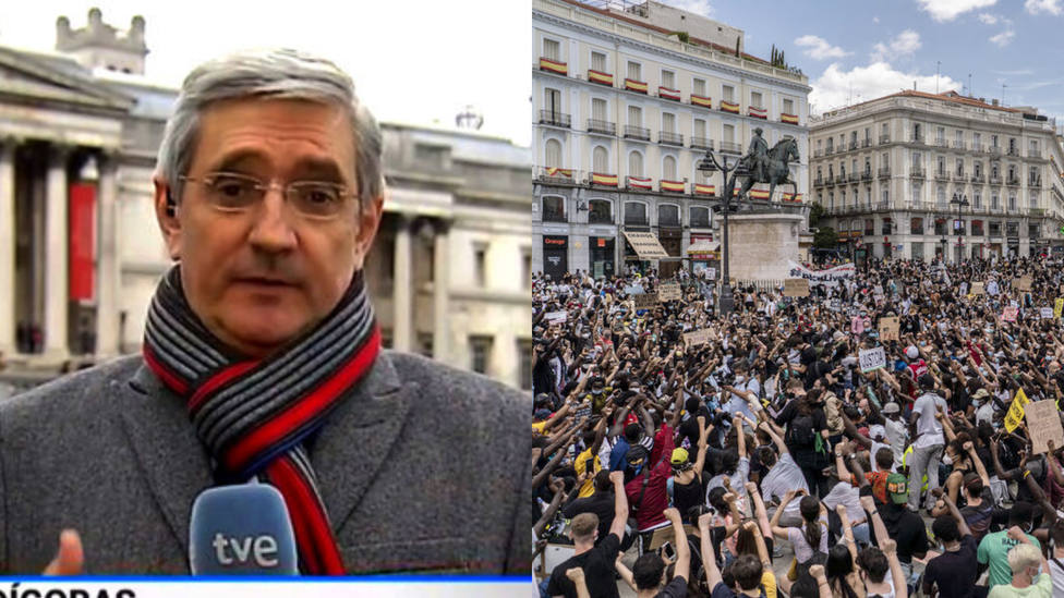 El dardo del corresponsal purgado por TVE a la última manifestación en España