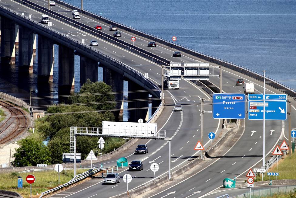 Foto de archivo del puente de la autopista AP-9 sobre la ría de Ferrol - FOTO: EFE / Kiko Delgado