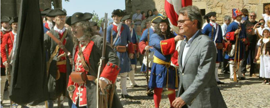 Artur Mas en el Tricentenario de la batalla de Talamanca (EFE)
