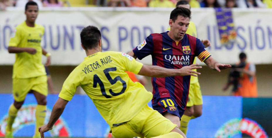 Messi, en una acción ante el Villarreal (Reuters)