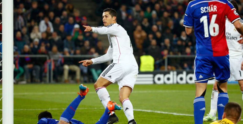 Cristiano Ronaldo celebra el 0-1. REUTERS