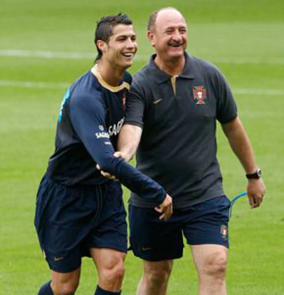 Cristiano Ronaldo y Scolari