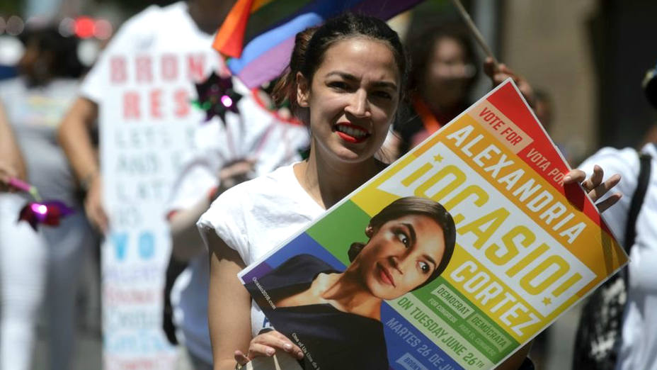 Alexandria Ocasio Cortez, una hispana del Bronx que puede liderar el partido demócrata americano