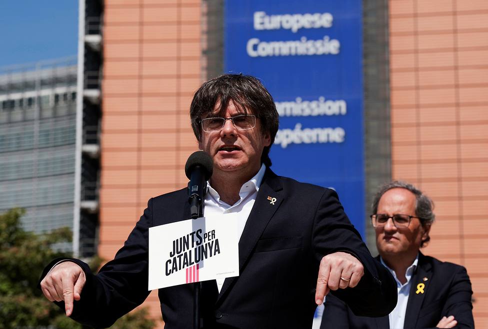 Puigdemont antes de las elecciones europeas