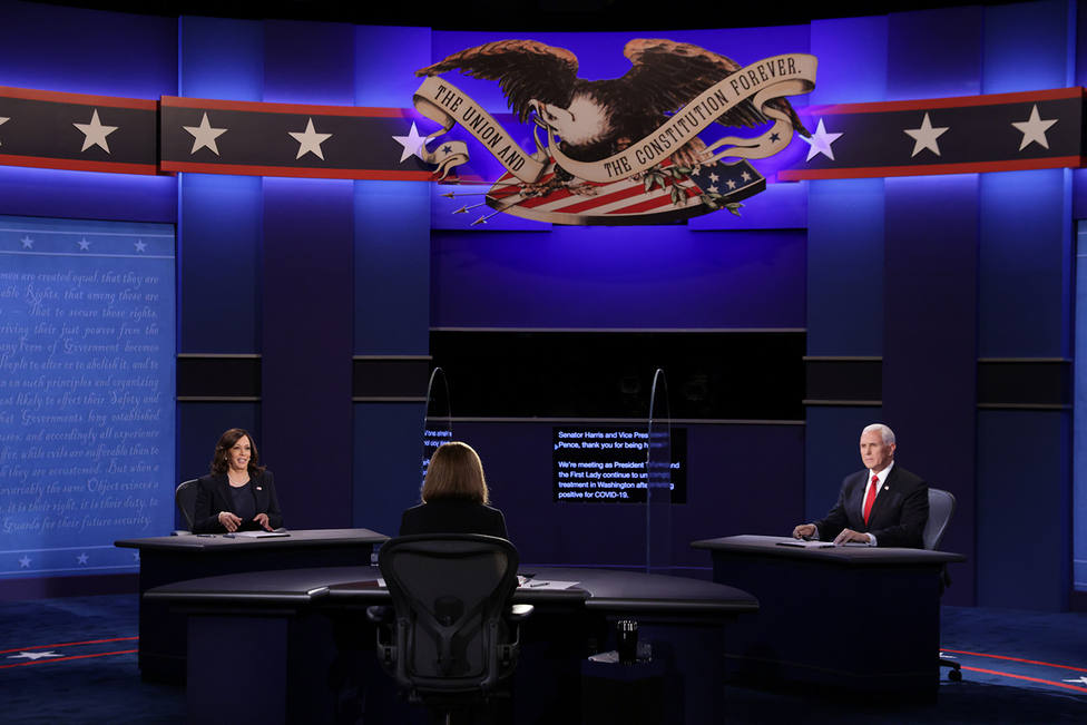 Kamala Harris y Mike Pence protagonizan un debate más sosegado que el de los canidatos a la presidencia