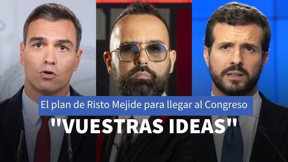 Risto Mejide da el salto a la política con un plan para presionar la legislatura de Sánchez como presidente