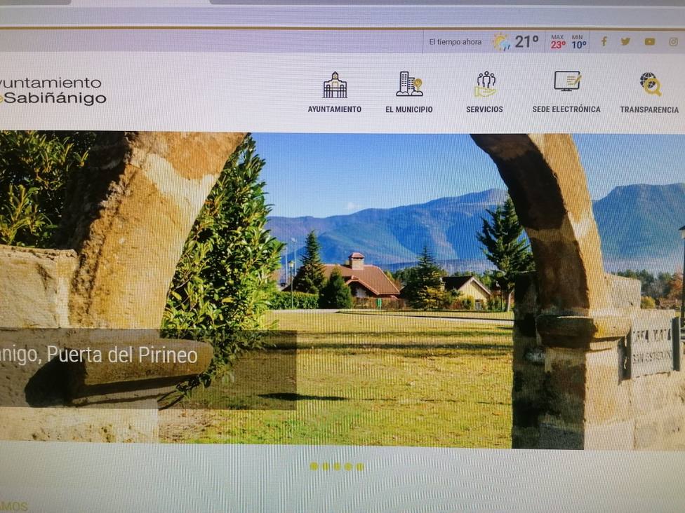 Portal web Sabiñánigo