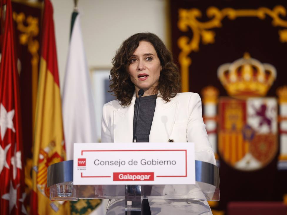 Díaz Ayuso, tras el Consejo de Gobierno celebrado en Galapagar /Comunidad de Madrid