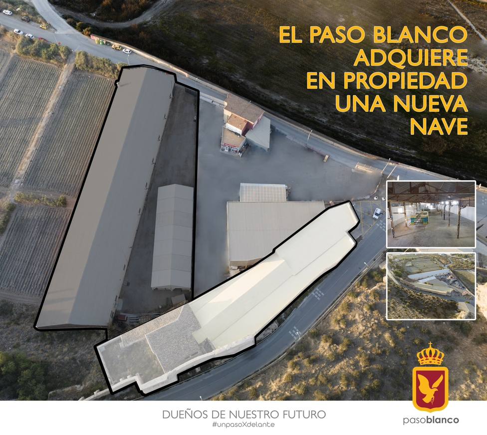 El Paso Blanco adquiere una nueva nave de 1.000 metros cuadrados para almacenaje de material