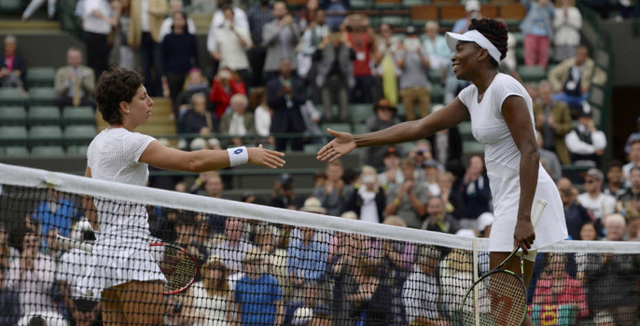 La estadounidense Venus Williams acabó con el sueño de la española Carla Suárez. (FOTO - Reuters)