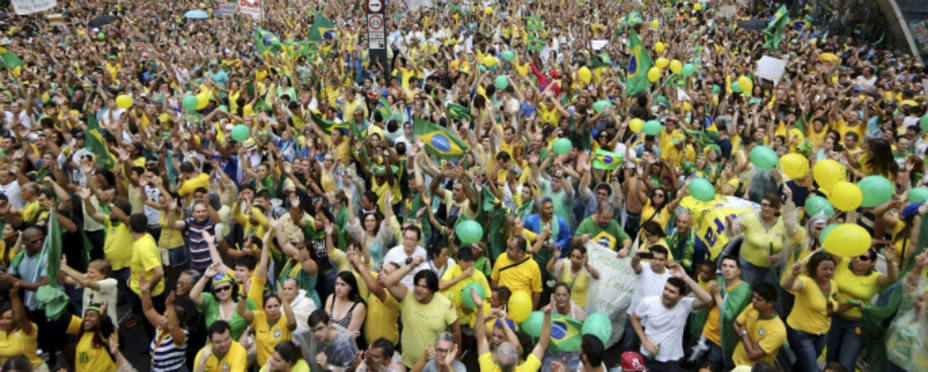 La protesta de Sao Paulo, la más numerosa. REUTERS