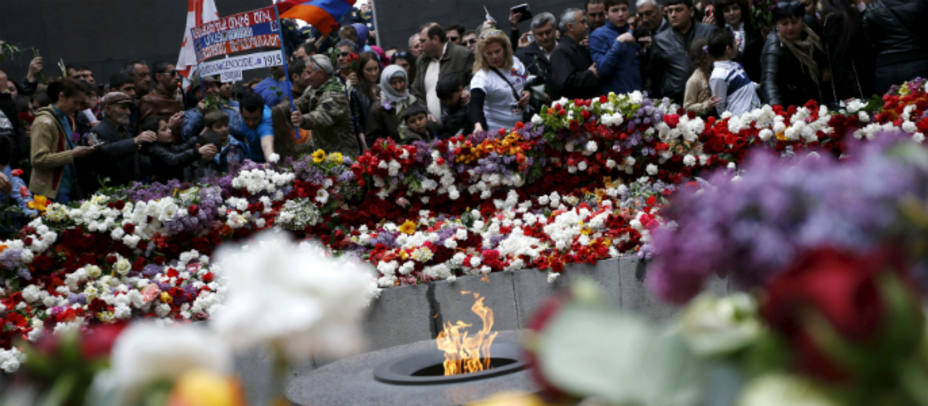 El monumento homenaje a las víctimas del genocidio armenio. REUTERS