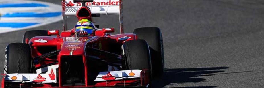 Felipe Massa, durante los entrenamientos en Jerez, este jueves (REUTERS)