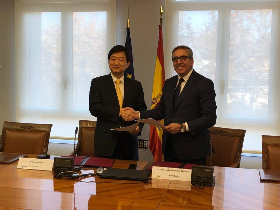 El ICO firma con Corea un acuerdo para promover programas y proyectos de inversión en infraestructuras