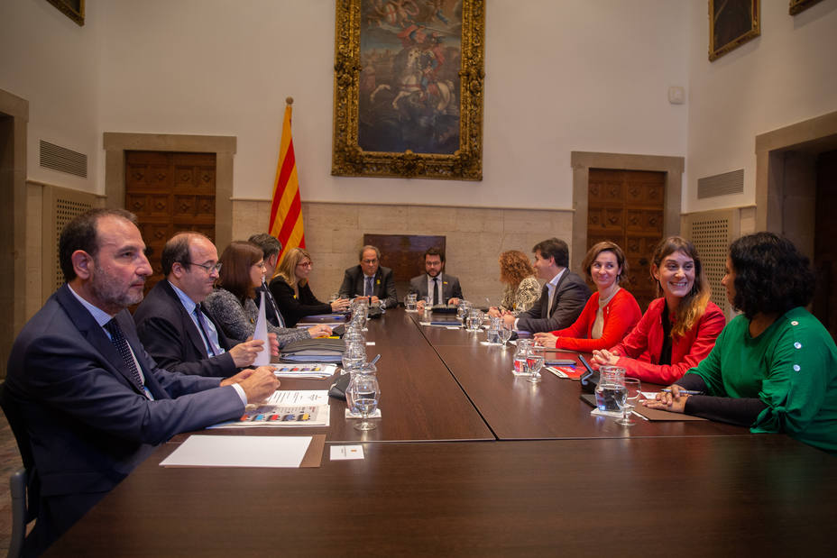 Torra reúne este martes por segunda vez la mesa de diálogo de partidos catalanes