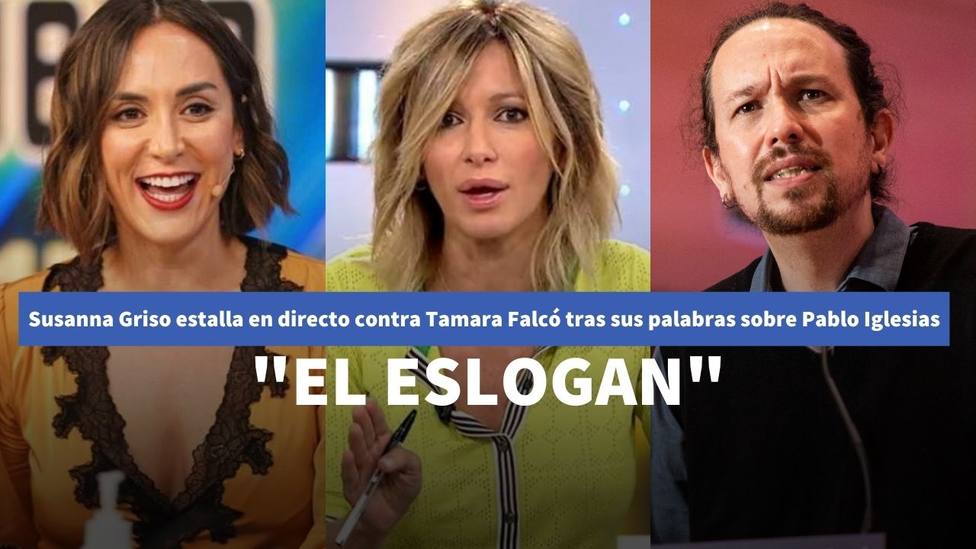 Susanna Griso estalla en directo contra Tamara Falcó tras sus palabras sobre Pablo Iglesias: “El eslogan”