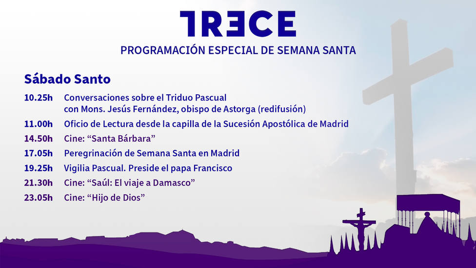 Este Sábado Santo vive en TRECE la Vigilia Pascual presidida por el Papa Francisco desde San Pedro