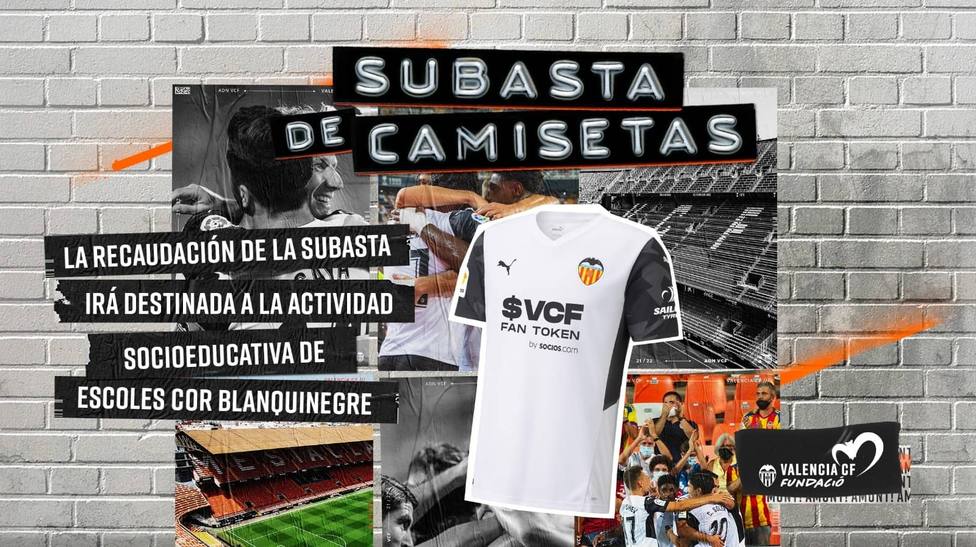 El Valencia sorteará las camisetas de juego ante el Madrid con un fin social