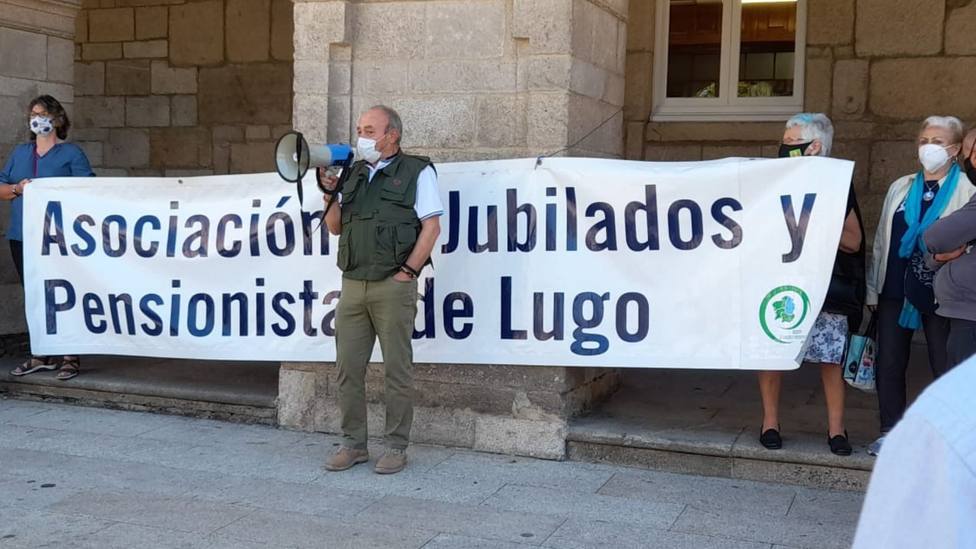 Protesta de la Asociación de Jubilados de Lugo