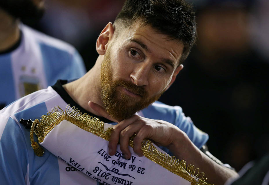 Messi, con la selección de Argentina