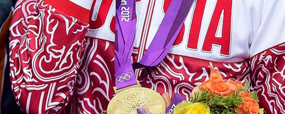 Medalla de una atleta rusa en los Juegos Olímpicos de Londres (foto: Reuters)