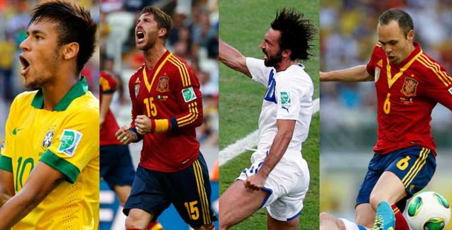Iniesta, Ramos, Neymar, Paulinho, Luis Suárez y Pirlo, optan al Balón de Oro