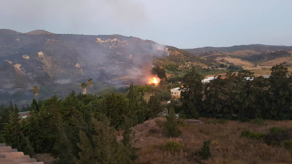 Incendio en Manilva (Málaga)