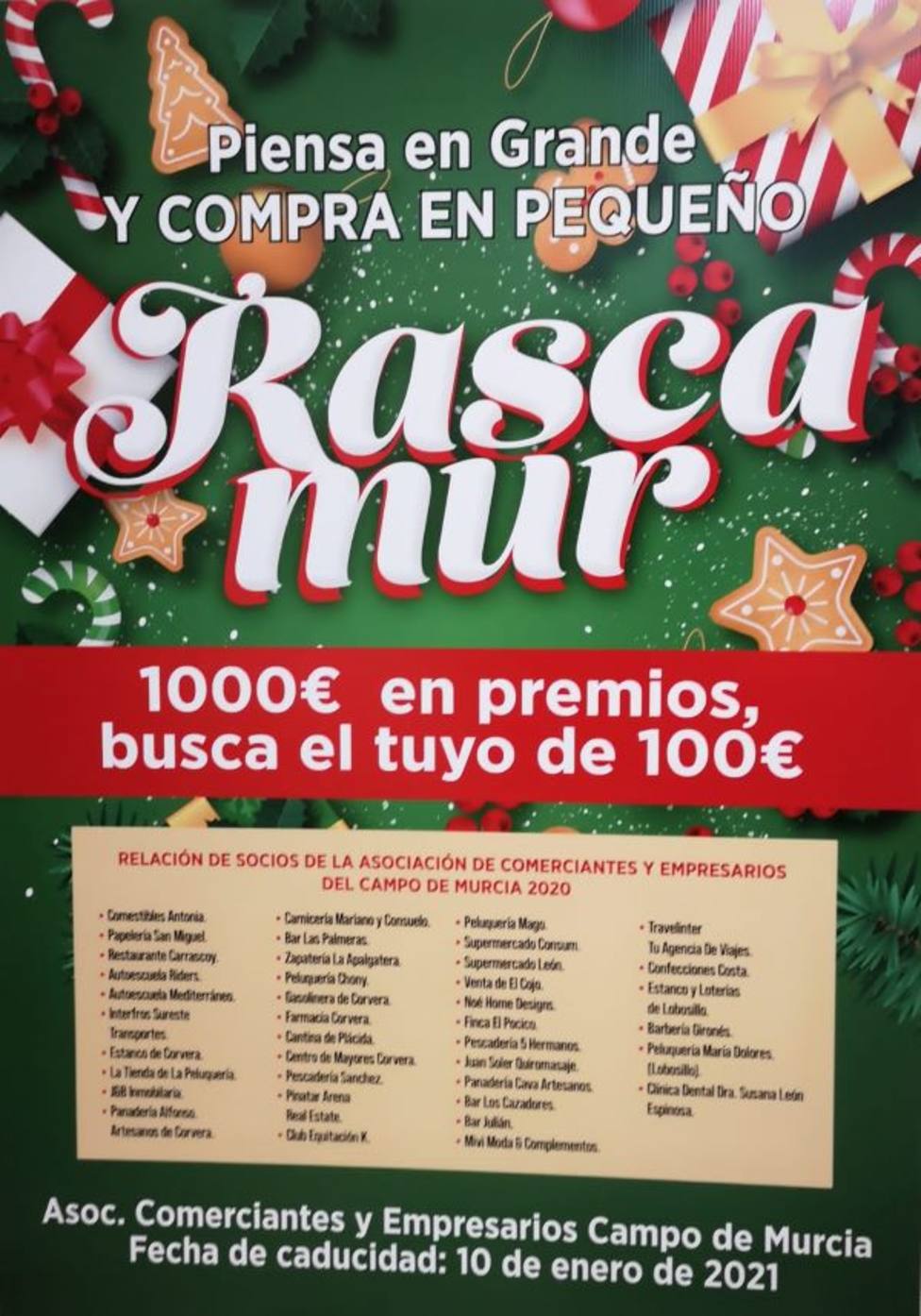 Comerciantes y Empresarios del Campo de Murcia arrancan la campaña “Rascamur”