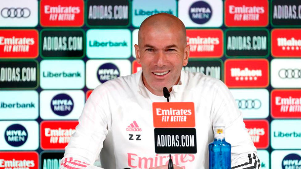 Zinedine Zidane, entrenador del Real Madrid, en rueda de prensa (FOTO: Real Madrid)